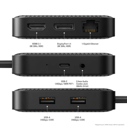 Targus HD583-GL HyperDrive USB4 Mobile Dock USB-C, SST/MST, 6941921147709