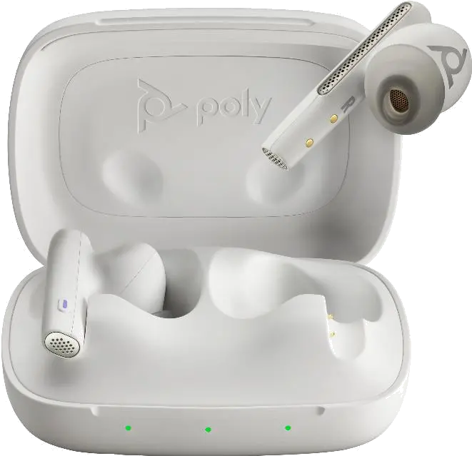 HP 7Y8L5AA Poly Voyager Free 60 UC M Wireless Earbuds USB-A, charge case basic, White Sand, 197497054347