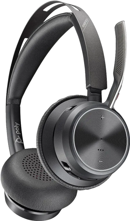 HP 9T9J3AA#AC3 Poly Casca Voyager Focus 2 UC cu suport de incarcare, Binaural, On-Ear, USB-C/A, 198122157211