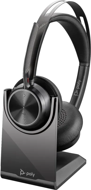 HP 9T9J6AA Poly Casca Voyager Focus 2 M cu suport de incarcare, Binaural, On-Ear, USB-C/A, 198122157242