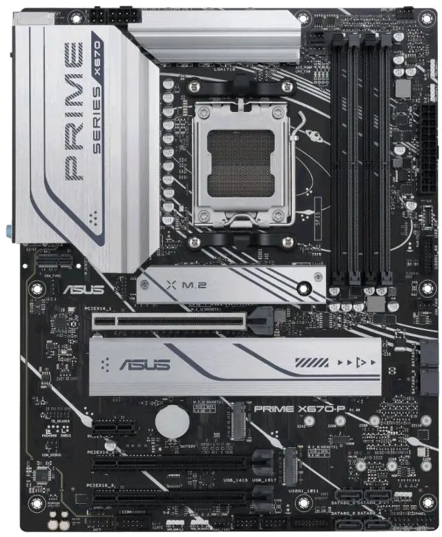 Asus PRIME X670-P PRIME X670-P Placa de baza socket AM5 DDR5 ATX RAID: 0, 1, 10 Ethernet 2.5 Gb, 4711081892816