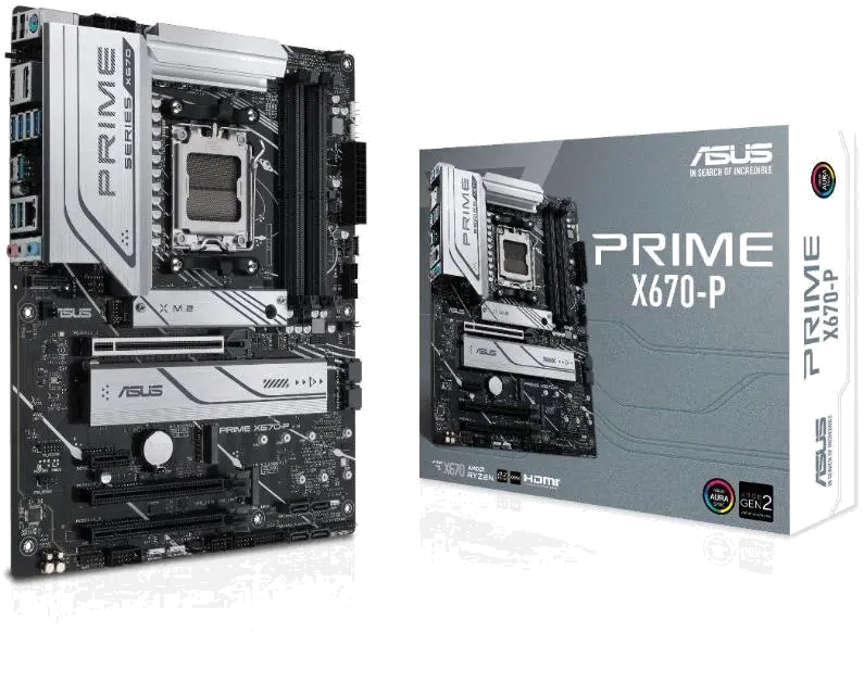 Asus PRIME X670-P PRIME X670-P Placa de baza socket AM5 DDR5 ATX RAID: 0, 1, 10 Ethernet 2.5 Gb, 4711081892816