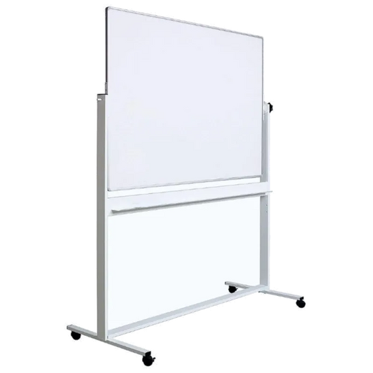 OPTIMA OP-25100150 Whiteboard magnetic rotativ cu doua fete 100x150 cm (pe stand mobil)