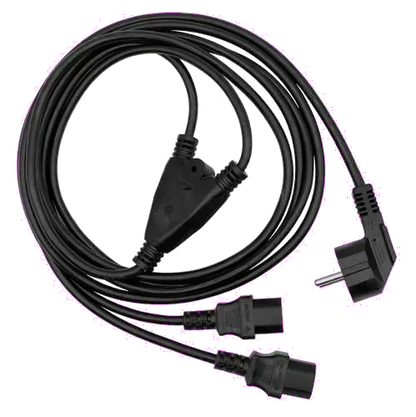 MicroConnect PE011330 Cablu alimentare Y Schuko Splitter 2 x C13, 3m, negru, 5712505147658