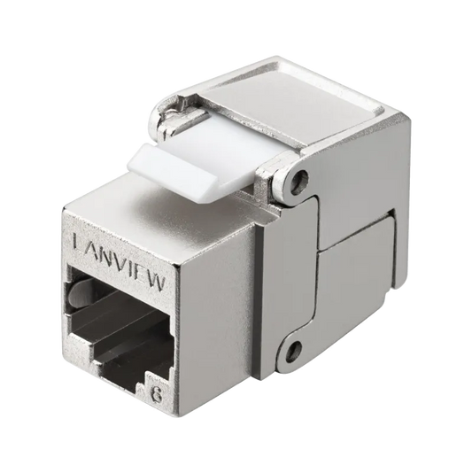 Lanview LVN128082 Lanview Modul Keystone flip jack, U/UTP (UTP), 10/100/100Base-T(X), Cat6, ecranat 5704174318996
