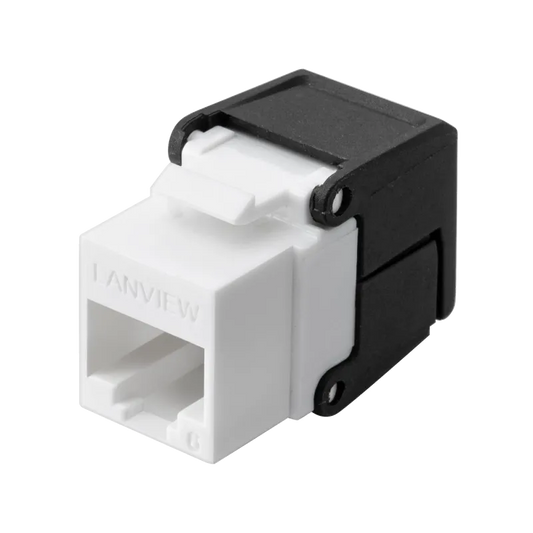 Lanview LVN128078 Lanview Modul Keystone flip jack, U/UTP (UTP), 10/100/100Base-T(X), Cat6, neecranat 5704174318972