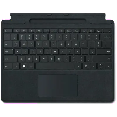 Microsoft 8XB-00160 Surface Pro Keyboard + Pen Storage CM, CoPilot Button, EN Int,Black w/o Slim Pen