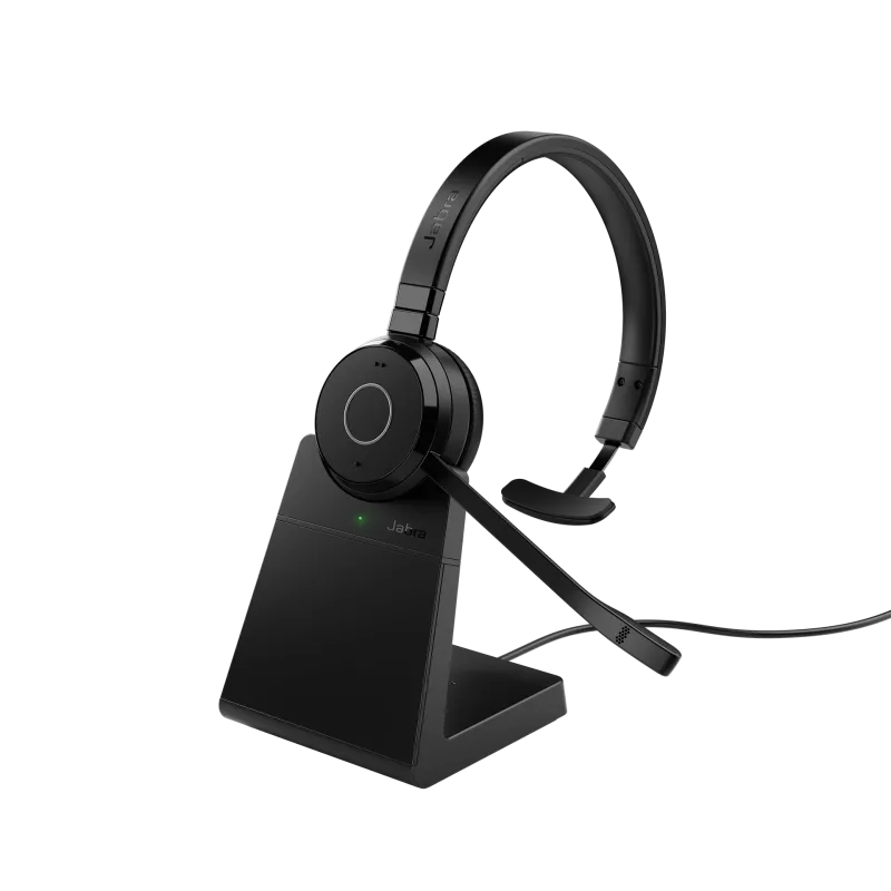 Jabra 6693-833-399 Casca EVOLVE 65 TE MS fara fir cu suport, Monoaural, On-Ear, conectare USB, 5706991031485