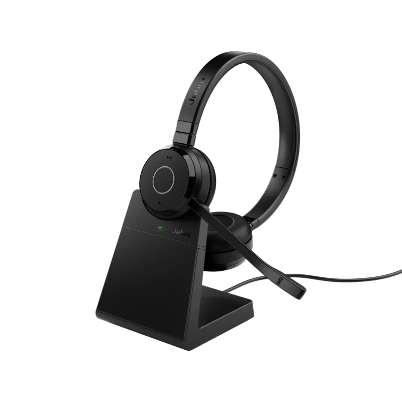 Jabra 6699-833-399 Casca EVOLVE 65 TE MS fara fir cu suport, Binaural, On-Ear, conectare USB, 5706991031522