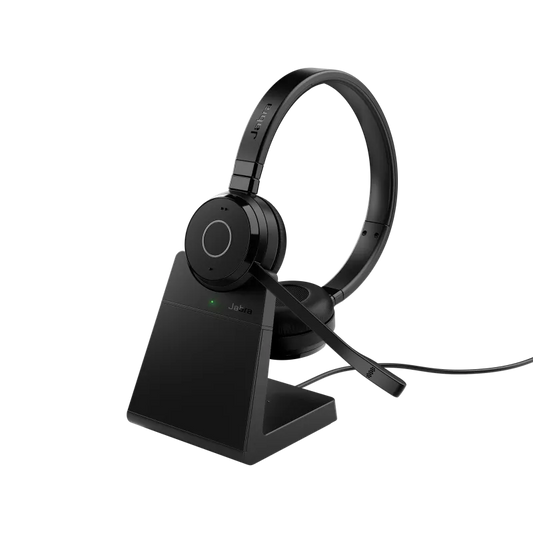 Jabra 6699-833-399 Casca EVOLVE 65 TE MS fara fir cu suport, Binaural, On-Ear, conectare USB, 5706991031522