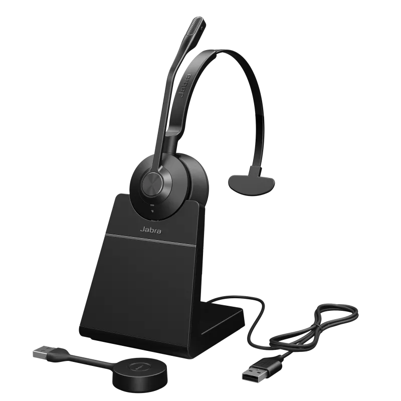 Jabra 9653-415-111 Casca Engage 55 SE UC Mono DECT wireless, cu stand incarcare, Link 400a USB-A, 5706991030594