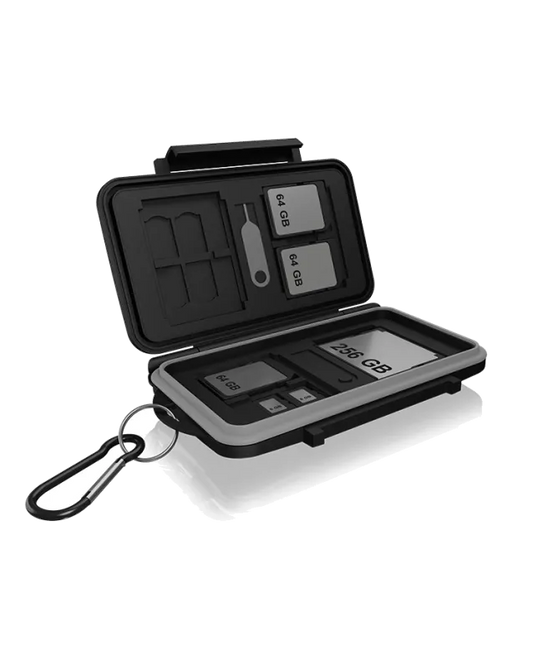 ICY BOX IB-AC620-CR Cutie protectie carduri de memorie, 4250078170884