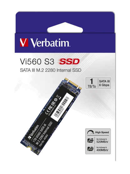 Verbatim 49364 VERBATIM 49364 SSD VI560 S3 M.2 1 TB, 23942493648