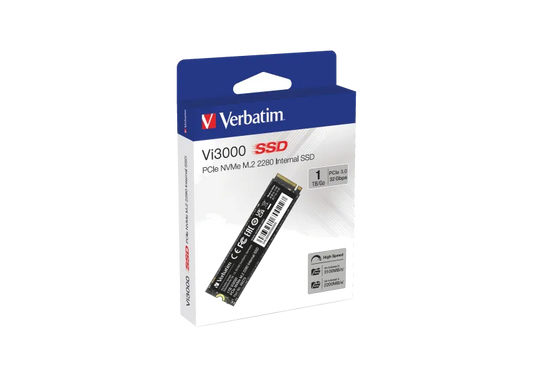 Verbatim 49375 VI3000 SSD PCIE NVME M.2 1TB, 3100/2200 MB/s, 23942493754