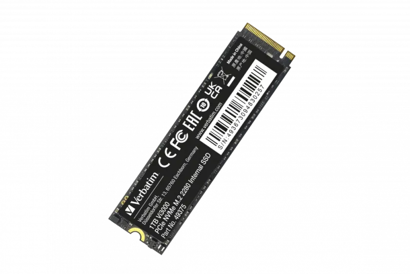 Verbatim 49375 VI3000 SSD PCIE NVME M.2 1TB, 3100/2200 MB/s, 23942493754