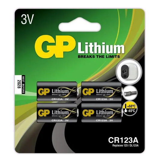 GP Batteries 102033 Set 4 baterii CR123A Lithiu