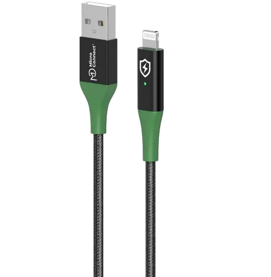 MicroConnect MC-SMART USB A-L Smart Charge MFI cablu incarcare smart 1m USB-A la Lightning opreste incarcarea, 5715063388198