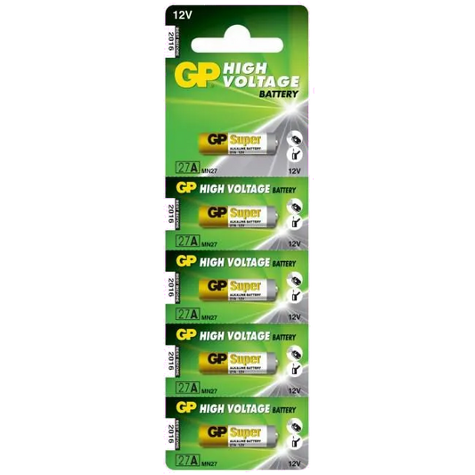 GP Batteries 17736 Set 5 baterii High Voltage 27A 12V Alkaline 8mm diametru, 4891199011504