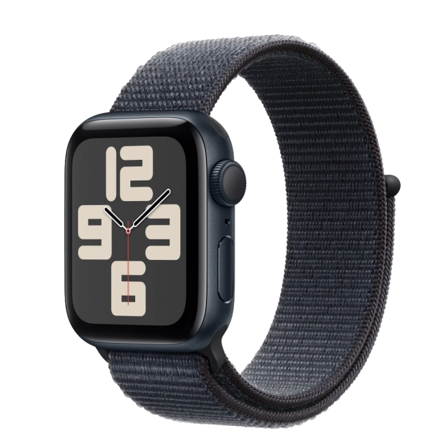 Apple MXEA3QC/A Watch SE2 v3 GPS 40mm Midnight Alu Case with Ink Sport Loop, 195949642050