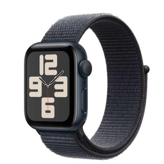 Apple MXEA3QC/A Watch SE2 v3 GPS 40mm Midnight Alu Case with Ink Sport Loop, 195949642050