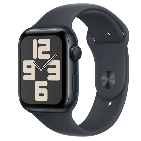 Apple MXEK3QC/A Watch SE2 v3 GPS 44mm Midnight Alu Case with Midnight Sport Band M/L, 195949644214