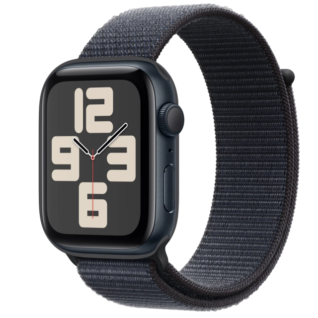 Apple MXEP3QC/A Watch SE2 v3 GPS 44mm Midnight Alu Case with Ink Sport Loop, 195949644481