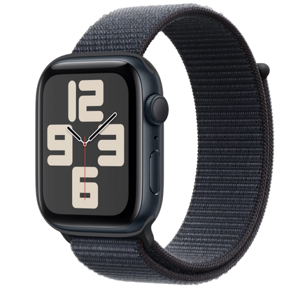 Apple MXEP3QC/A Watch SE2 v3 GPS 44mm Midnight Alu Case with Ink Sport Loop, 195949644481