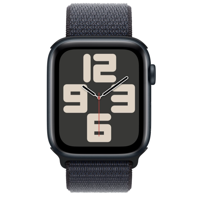 Apple MXEP3QC/A Watch SE2 v3 GPS 44mm Midnight Alu Case with Ink Sport Loop, 195949644481