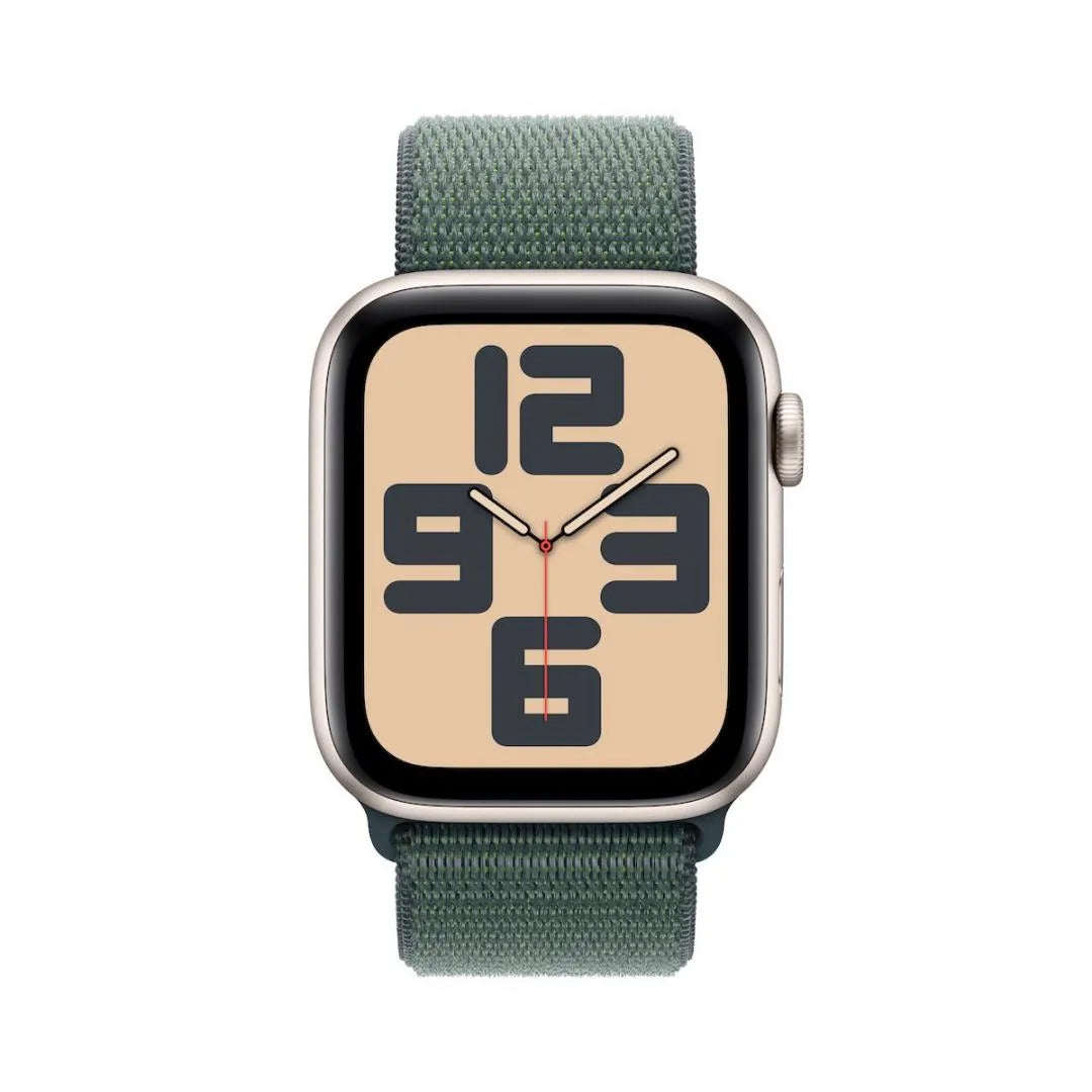 Apple MXEW3QC/A Apple Watch SE2 v3 GPS 44mm Starlight Alu Case with Lake Green Sport Loop 195949646102