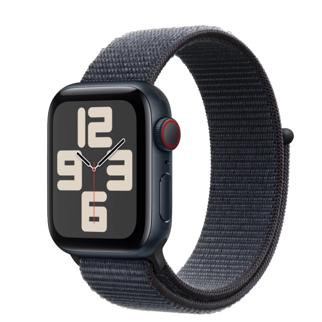 Apple MXGA3QC/A Watch SE2 v3 Cellular 40mm Midnight Alu Case with Ink Sport Loop, 195949647048