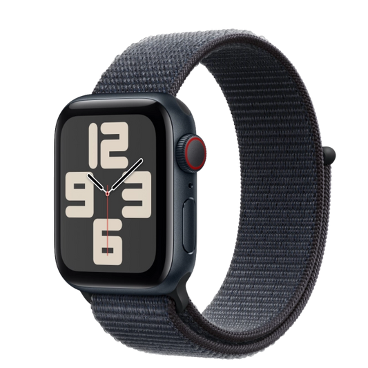 Apple MXGA3QC/A Watch SE2 v3 Cellular 40mm Midnight Alu Case with Ink Sport Loop, 195949647048