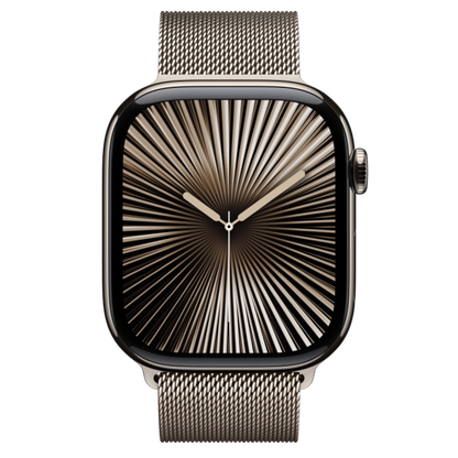 Apple MC7Q4QC/A Watch S10 Cellular 46mm Natural Titanium Case with Natural Milanese Loop , 195949896309