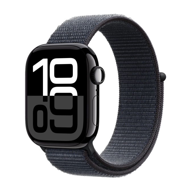 Apple MWWG3QC/A Watch S10 GPS 42mm Jet Black Alu Case with Ink Sport Loop, 195949562952