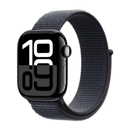 Apple MWX83QC/A Watch S10 Cellular 42mm Jet Black Alu Case with Ink Sport Loop, 195949563195