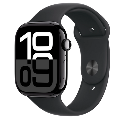 Apple MWY33QC/A Watch S10 Cellular 46mm Jet Black Alu Case with Black Sport Band S/M, 195949563317