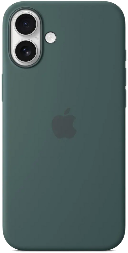 Apple MYYH3ZM/A iPhone 16 Plus Silicone Case with MagSafe Lake Green (Seasonal), 195949885242