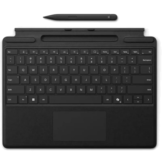 Microsoft 8X8-00162 Bundle Surface Pro Keyboard + Slim Pen, Pen Storage, CoPilot Button, EN, Black