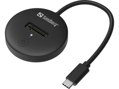 Sandberg 136-47 USB Dock for NVMe SSD M.2, M Key, 2230 / 2242 / 2260 / 2280, USB3.2 Type C, 5705730136474