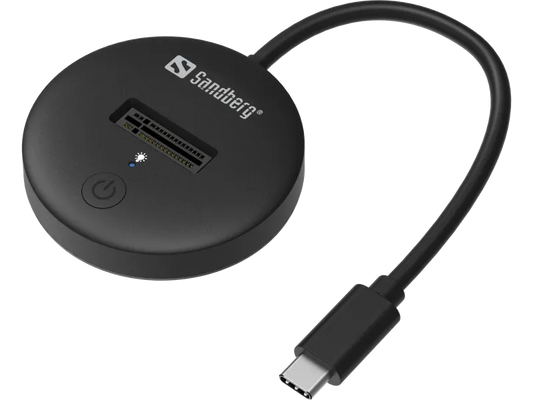 Sandberg 136-47 USB Dock for NVMe SSD M.2, M Key, 2230 / 2242 / 2260 / 2280, USB3.2 Type C, 5705730136474