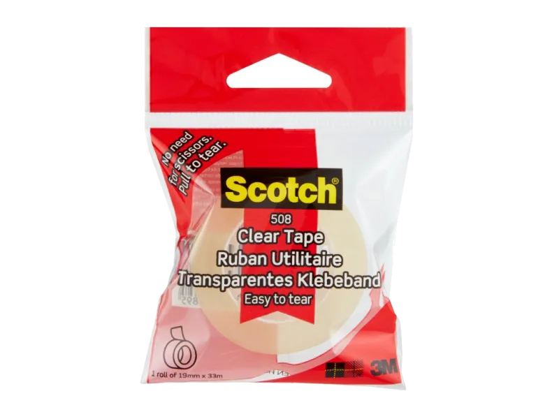 3M SD-005300 Bandă adeziva Scotch® 19mmx33m ambalata individual transparent lucios