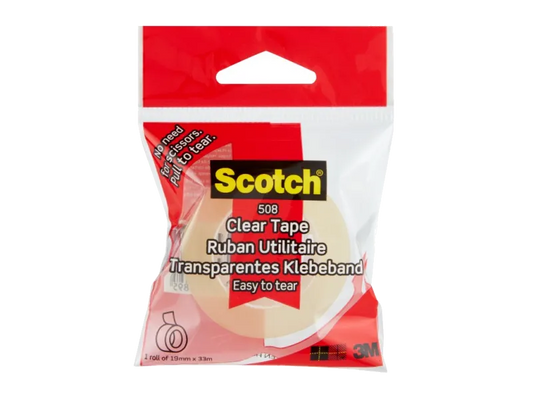 3M SD-005300 Bandă adeziva Scotch® 19mmx33m ambalata individual transparent lucios