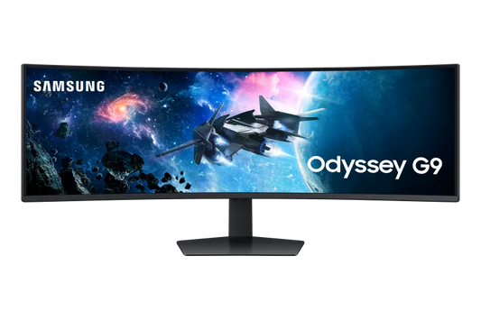 Samsung LS49CG954EUXEN Odyssey G9 S49CG954EU Monitor 49inch curbat 1000R dual QHD 5120x1440px 32:9 HDR, 8806095234915