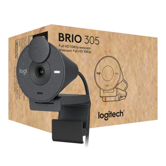 Logitech 960-001469 Brio 305 Business Webcam Full HD 1080p, USB-C, Graphite, 5099206106161