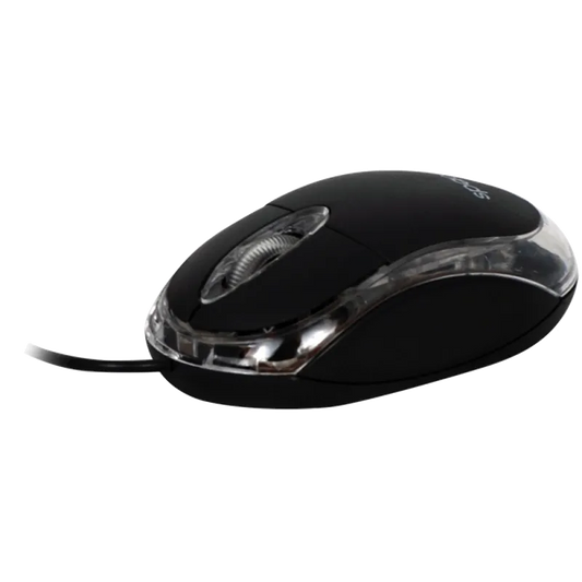 Spacer SPMO-080 Mouse optic cu fir, USB, 800 dpi, butoane/scroll 3/1, negru, 5949046600681