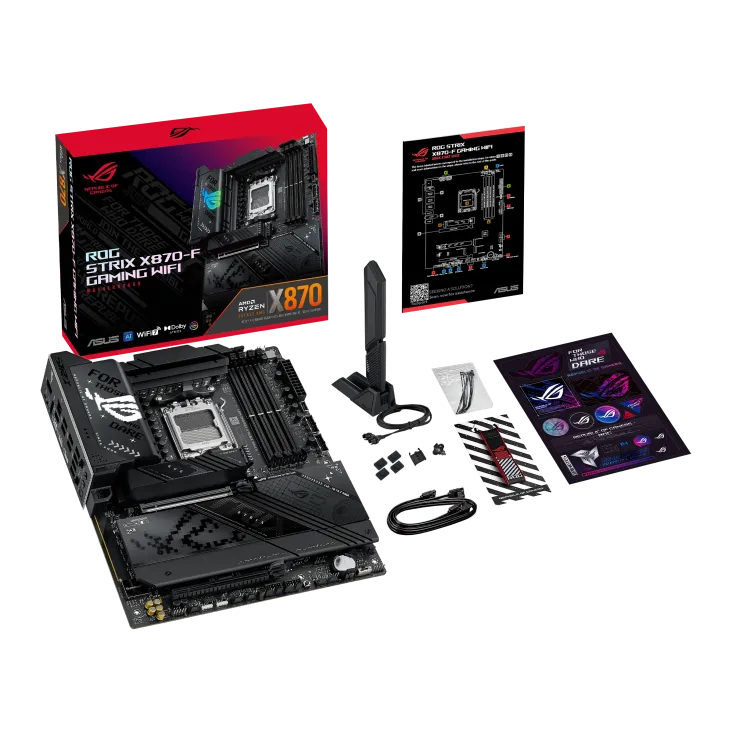 Asus ROG STRIX X870-F GAMING WIFI ROG STRIX X870-F GAMING WIFI AM5 Placa de Baza 4x DDR5, 1x DP 1x HDMI, 4711387732045