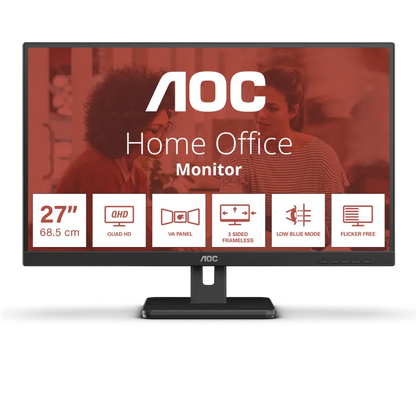 AOC Q27E3UAM monitor 27inch VA WLED 2560x1440 16:9 75Hz 4ms 350cd/m² 3000:1 178º/178, 4038986180689