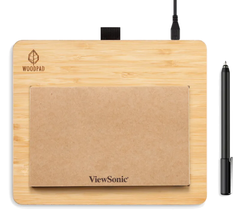 ViewSonic PF0730-I0WW PF0730-I0 Tableta grafica 7.5inch Wood 5080 lpi precizie 0.25mm cu fir USB, 766907010084