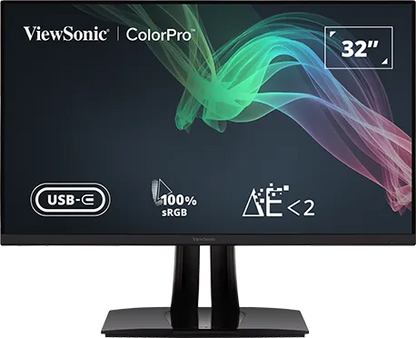 ViewSonic VP3256-4K VP3256-4K monitor 31.2inch 16:9 IPS 4K 3840x2160px 60Hz GtG: 5ms 350cd/mp, 766907014532