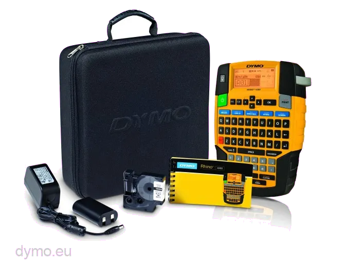 DYMO 1852995 RHINO 4200 Kit Imprimantă de etichete max. 19mm, 180dpi, Tastatura QWERTY, 3501178529951