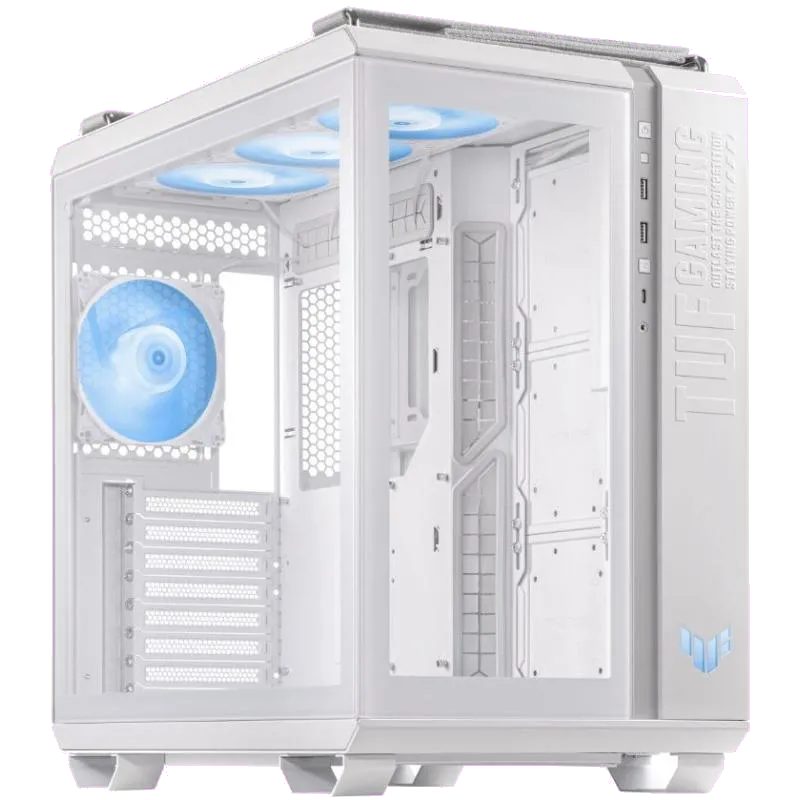 Asus TUF GAMING GT502 PLUS TG ARGB WHITE GT502 TUF GAMING PLUS WHITE Carcasa PC Mid Tower ARGB ALB Tempered Glass, 4711387204689